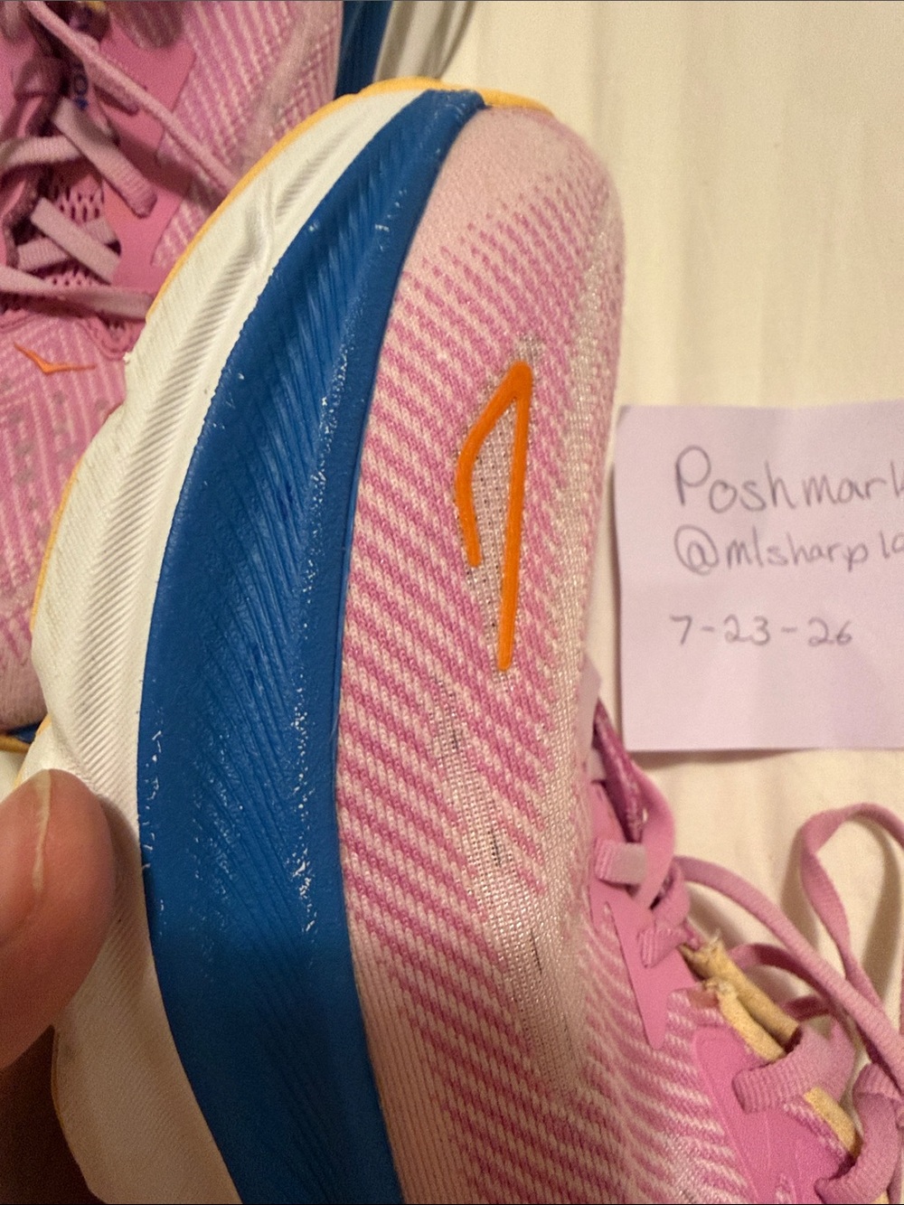 Hoka Clifton 9 Running Shoes Cyclamen/Sweet Lilac sz 9D - Picture 10 of 12